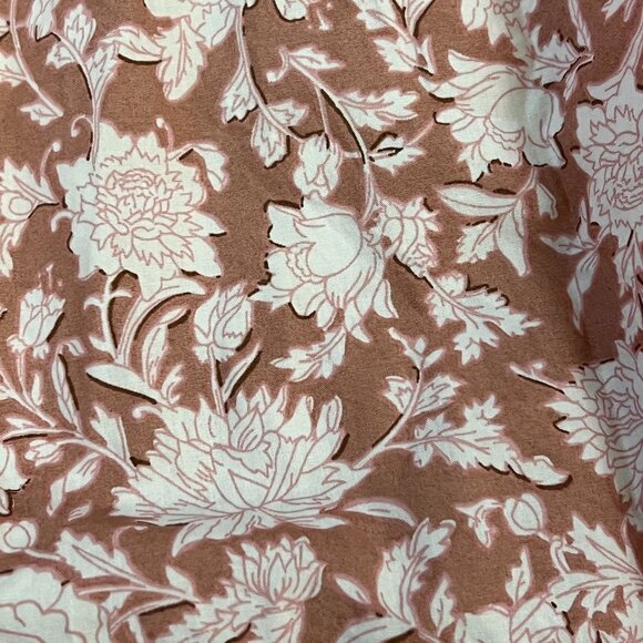 J. Crew Smocked Cotton Poplin Dress Rose Vines Sz M - Picture 11 of 13